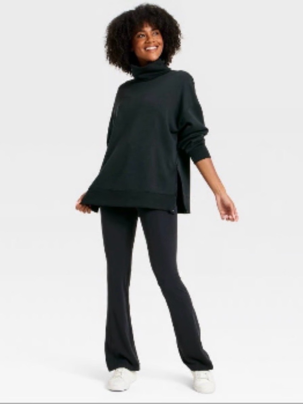 Women's Airy Sleek Funnel
Neck Sweatshirt - All In Motion